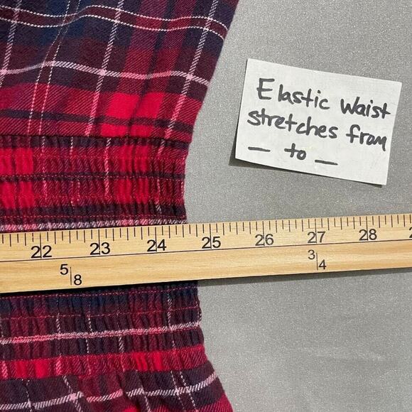 Lane Bryant Plus Size 26 Red Plaid Flannel Tunic Top Renaissance Steampunk Boho - Picture 10 of 12